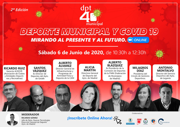 Expertos en deporte municipal analizan el presente y futuro en un novedoso seminario online gratuito