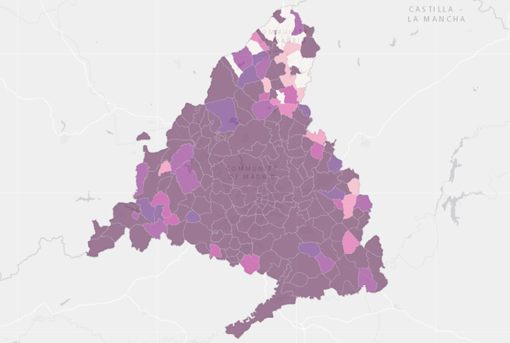 La incidencia se dispara en Móstoles y supera ya los 1.042 casos por cada 100.000 habitantes