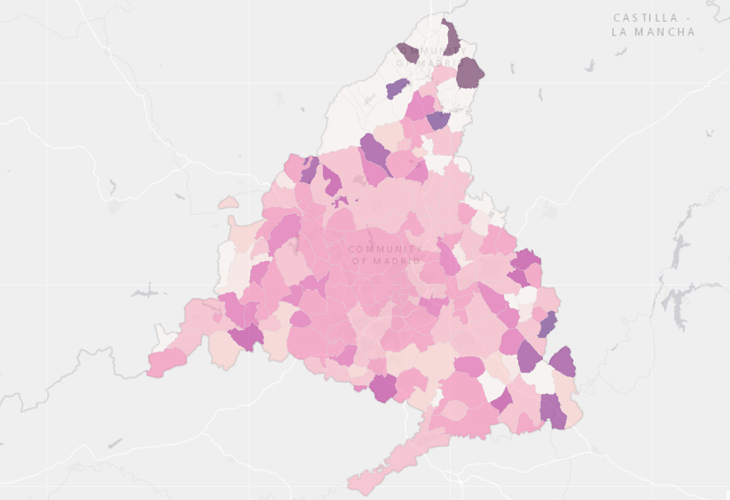 Móstoles empeora de nuevo sus datos de Covid y eleva su incidencia hasta los 209,39 casos