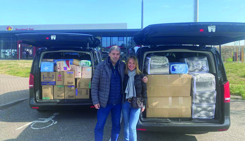 Un edil del PP de Móstoles viaja a Polonia con ayuda humanitaria y regresa con 13 refugiados