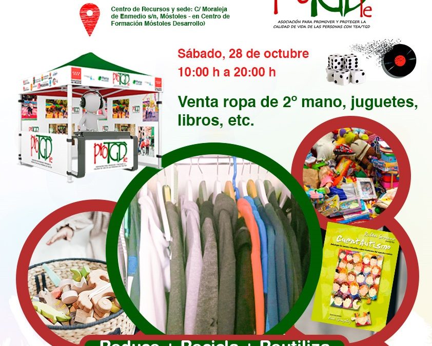 Ayuntamiento de Móstoles y Asociación ProTGD organizan un mercadillo solidario a favor de las personas con TEA