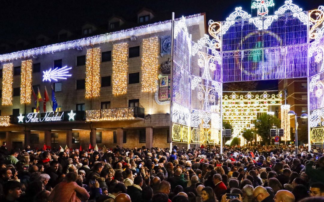 Móstoles inaugura la Navidad con el encendido de luces y Navipark Madrid