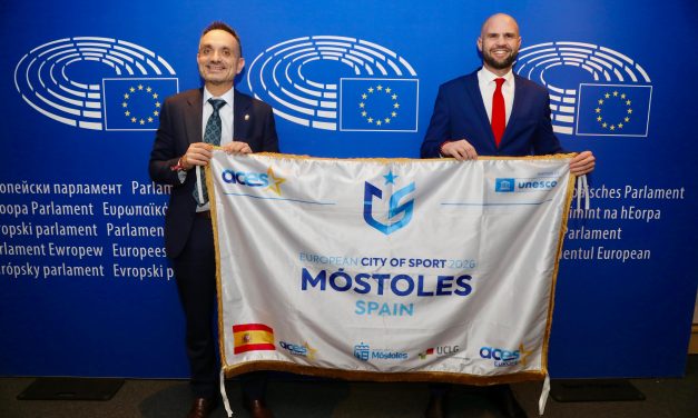 Móstoles es reconocida como Ciudad Europea del Deporte 2026 en una gala celebrada en Bruselas