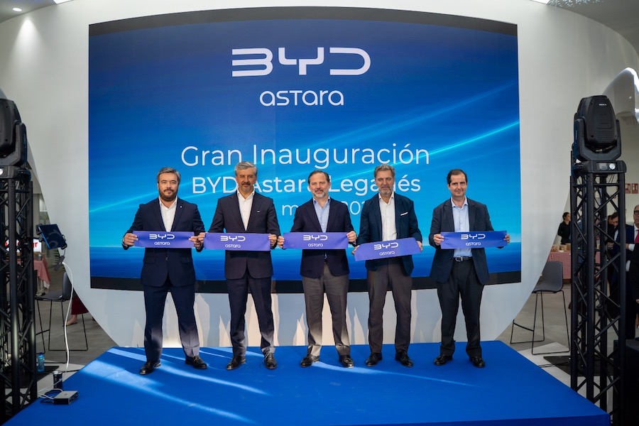 BYD Astara inaugura sus nuevas instalaciones en Leganés, la concesión más grande de la Comunidad de Madrid