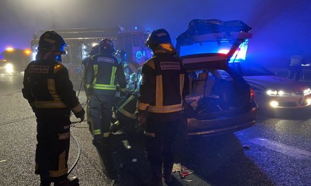 Muere un hombre tras chocar frontalmente con un conductor kamikaze en la A5