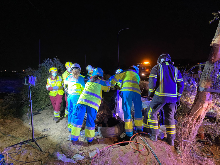 Tres fallecidos en un accidente de tráfico en Móstoles