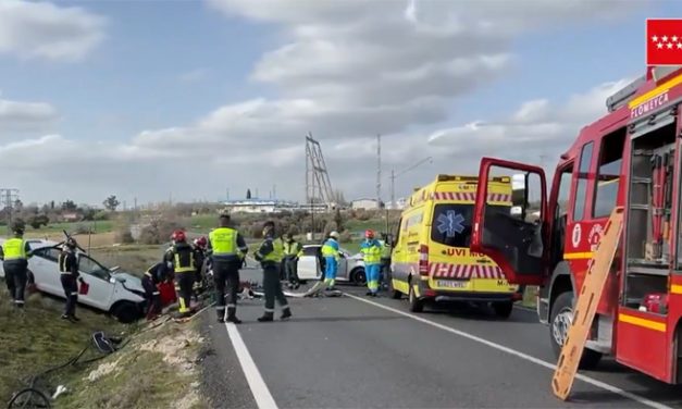 Un hombre de 80 años y una mujer de 79 fallecen en un accidente de tráfico en Móstoles