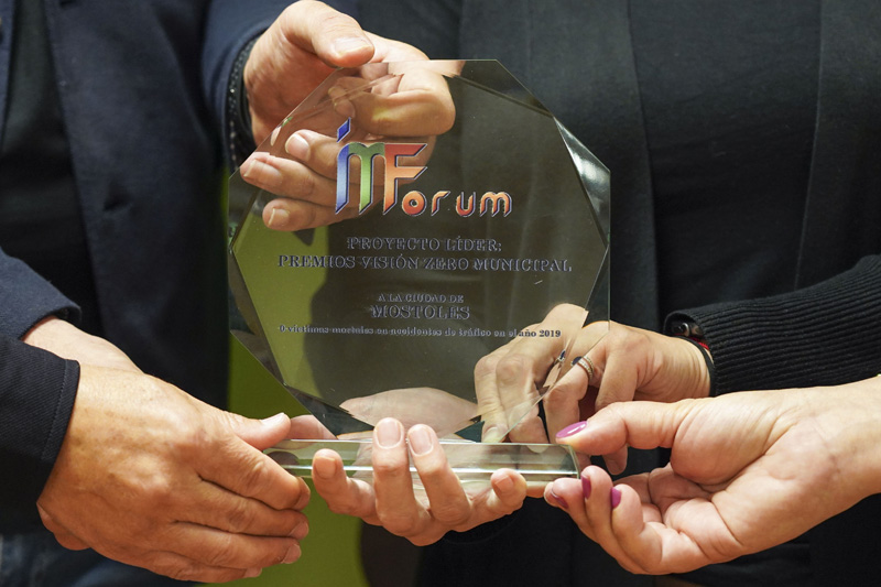 Móstoles recibe el Premio Visión Zero Municipal por cero fallecidos en accidentes de tráfico en 2019