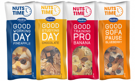 Nueva imagen de Nuts Time, el snack de Frutos Secos Medina