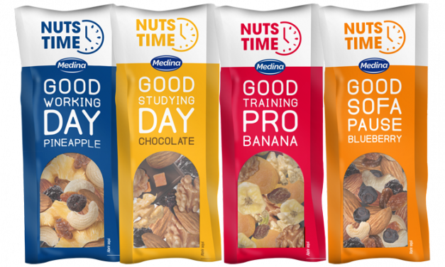 Nueva imagen de Nuts Time, el snack de Frutos Secos Medina