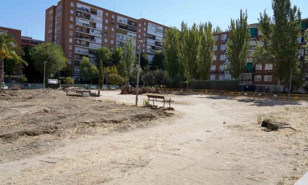 Móstoles recupera el espacio público situado entre las calles Río Sella y Río Duero donde se plantará arbolado y se instalarán zonas infantiles y biosaludables