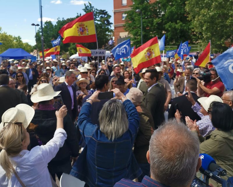 Feijoó y Ayuso acompañan a Antonio José Mesa en un multitudinario acto de campaña en Getafe