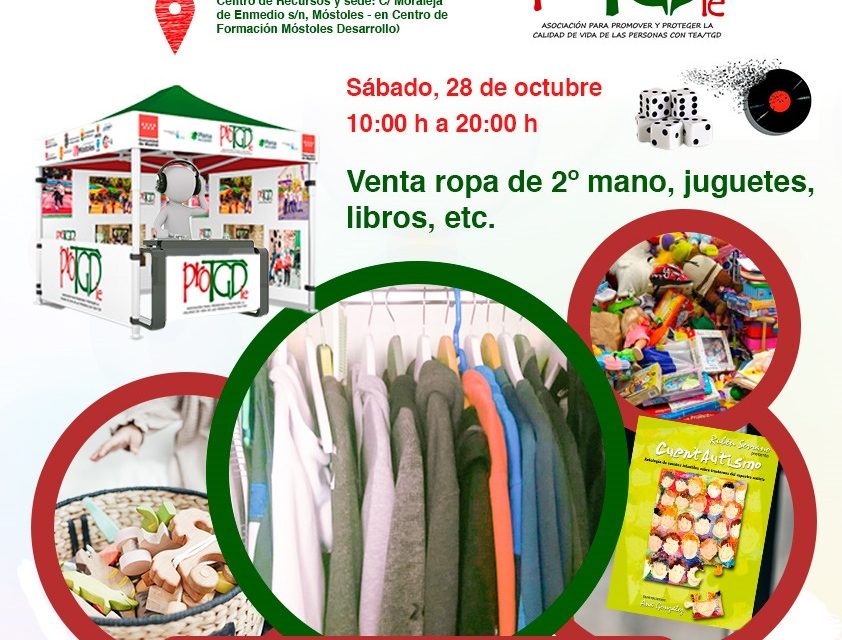 Ayuntamiento de Móstoles y Asociación ProTGD organizan un mercadillo solidario a favor de las personas con TEA