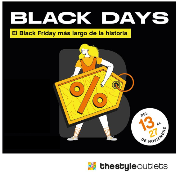 Black Days en Getafe The Style Outlets: el Black Friday más largo de la historia