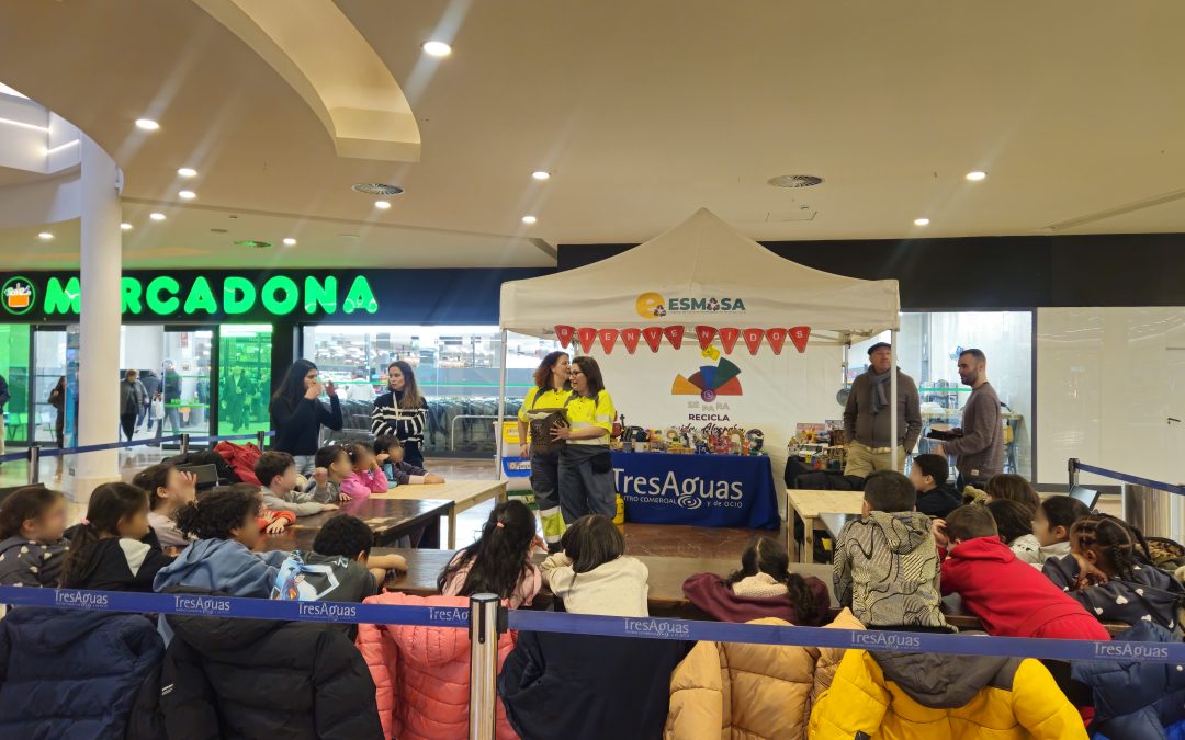 El Centro Comercial TresAguas celebra el Día de la Educación Ambiental con talleres de reciclaje junto a colegios de Alcorcón