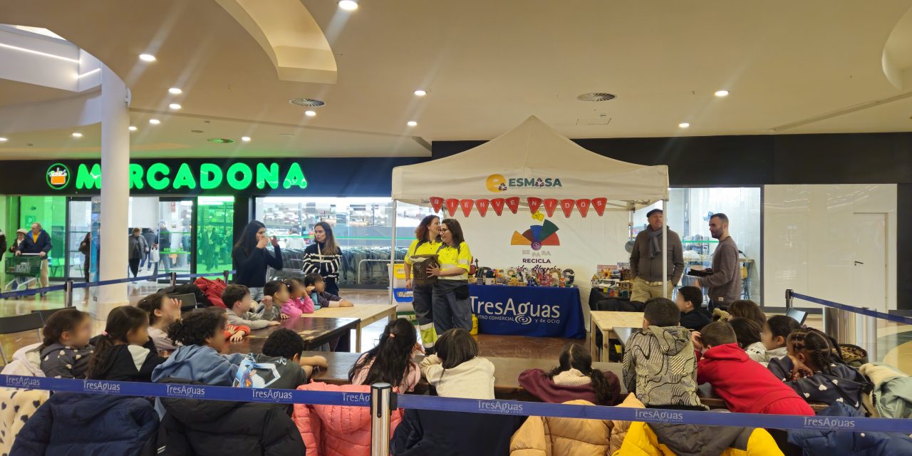 El Centro Comercial TresAguas celebra el Día de la Educación Ambiental con talleres de reciclaje junto a colegios de Alcorcón