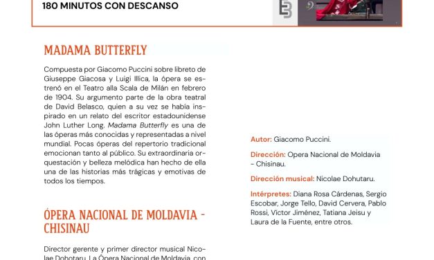 La ópera “Madama Butterfly” y el flamenco de Maui destacan en la agenda cultural de Móstoles
